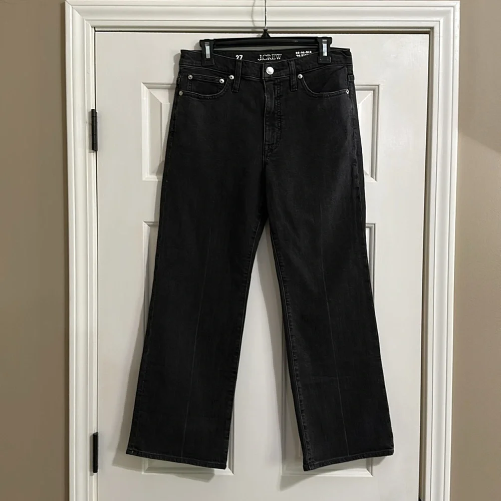 J.Crew High-rise cropped kickout jean in 1996 semi-stretch in Arden Beth Wash